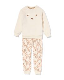 HEMA HEMA Nijntje Kinderpyjama Fleece Gebroken Wit (gebroken wit)