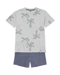 HEMA Kinder Shortama Palmbomen Antraciet (antraciet)