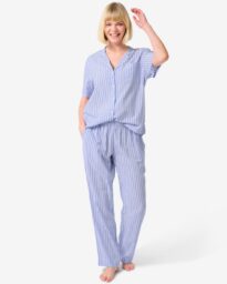 Dames Pyjamabroek Seersucker