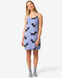 HEMA HEMA Takkie Damesnachthemd Blauw (blauw)