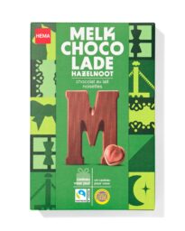 HEMA HEMA Chocoladeletter Melk Hazelnoot M 140g