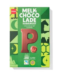 HEMA Chocoladeletter melk hazelnoot P 140g
