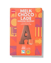 HEMA HEMA Chocoladeletter Melk Karamel Zeezout A 135g