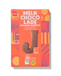 HEMA HEMA Chocoladeletter Melk Karamel Zeezout J 135g