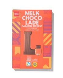 HEMA HEMA Chocoladeletter Melk Karamel Zeezout L 135g