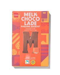 HEMA HEMA Chocoladeletter Melk Karamel Zeezout M 135g