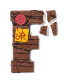 HEMA HEMA Handgedecoreerde Chocoladeletter Melk F 180g