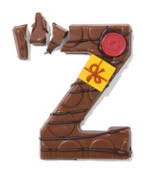 HEMA HEMA Handgedecoreerde Chocoladeletter Melk Z 180g