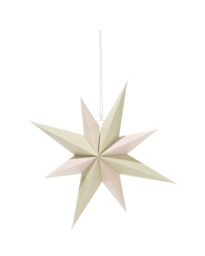 HEMA HEMA Ster 40cm Papier Metallic Ecru