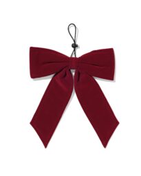 HEMA HEMA Piek 27cm Strik Stof Rood (bordeauxrood)