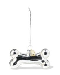 HEMA HEMA Kersthanger 8cm Glas Hondenbot