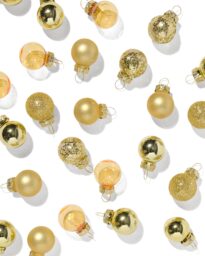 HEMA HEMA Minikerstballen Goud - 36 Stuks (goud)