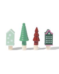 HEMA HEMA Houten Figuren Kerst (multi)