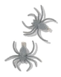 HEMA Haarclips Spinnen - 2 Stuks (grijs)