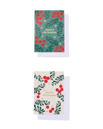 HEMA HEMA Kerstkaarten 14.4x10.4cm - 10 Stuks