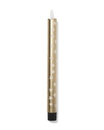 HEMA HEMA Led Lange Huishoudkaars ⌀2.2x25cm Ster Goud