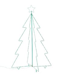 HEMA 3D Kerstboom 150 LED Lampjes 120x80cm (wit)
