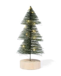 HEMA HEMA Mini Kerstboom Met Lichtjes (wit)