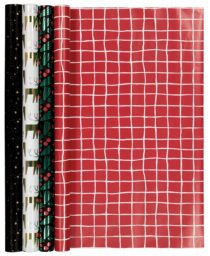 HEMA Cadeaupapier 200x70 Kerst - 4 Stuks (multi1)