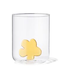 HEMA Drinkglas Met Bloemen 400ml