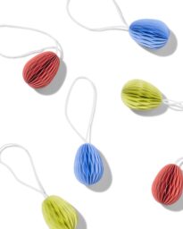 HEMA Honeycomb Hangers Papier Paasei - 6 Stuks