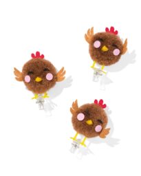 HEMA Kippetjes 10cm Chenille Bruin - 3 Stuks