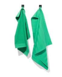 HEMA HEMA Set Keuken- En Theedoek Strepen Groen - 2 Stuks