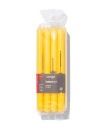 HEMA Lange Huishoudkaarsen Ø2.2x29 - 12 Stuks Geel (geel)