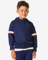 140 Kinder Trainingsjas Donkerblauw (donkerblauw)