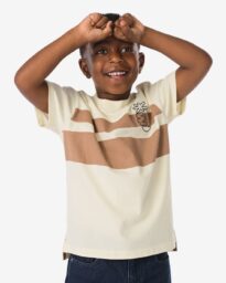 HEMA Kinder T-shirt Kleurblokken Bruin (bruin)
