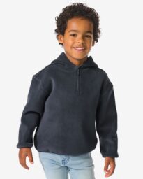 HEMA HEMA Kindertrui Fleece Donkergrijs (donkergrijs)