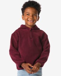 HEMA HEMA Kindertrui Fleece Bordeauxrood (bordeauxrood)