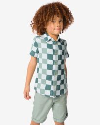 HEMA Kinderoverhemd Ruiten Groen (groen)