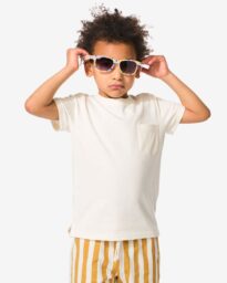 HEMA Kinder T-shirt Structuur Ecru (ecru)