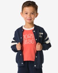 051 Kinder Baseballjack Donkerblauw (donkerblauw)