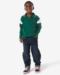 051 Kinder Denim Wide Fit Donkerblauw (donkerblauw)