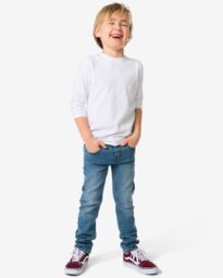 051 Kinderbroek Jogdenim Skinny Fit Middenblauw (middenblauw)