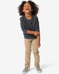 HEMA Kinderbroek Skinny Fit Zand (zand)