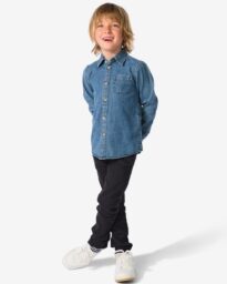 HEMA HEMA Kinderbroek Skinny Fit Zwart (zwart)
