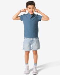 HEMA Kinder Korte Broek Strepen Blauw (blauw)