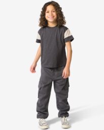 HEMA Kinder Sweatbroek Cargo Donkergrijs (donkergrijs)