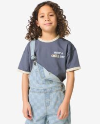 HEMA Kinder T-shirt Tekst Grijs (grijs)