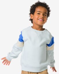 HEMA Kindersweater Kleurblokken Lichtblauw (lichtblauw)