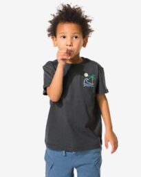 HEMA Kinder T-shirt Golf Donkergrijs (donkergrijs)