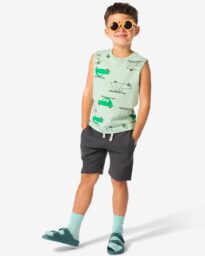 HEMA Kinder Korte Broek Wafel Donkergrijs (donkergrijs)