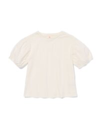 HEMA Kinder T-shirt Broderie Ecru (ecru)