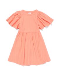 HEMA Kinderjurk Ribbel Perzik (perzik)