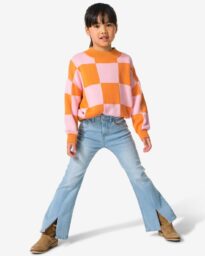 HEMA Kinderjeans Flared Fit Lichtblauw (lichtblauw)