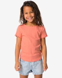 HEMA Kinder T-shirt Perzik (perzik)