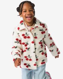 HEMA HEMA Kinderjas Teddy Kersen Ecru (ecru)